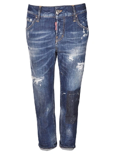 Dsquared2 Cool Girl Distressed Cotton Denim Jeans