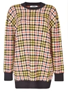 MSGM CHECKED SWEATER,10671379