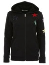 VALENTINO HOODIE WITH STAR PATCHES,10672354