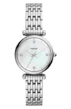 FOSSIL MINI CARLIE BRACELET WATCH, 29MM,ES4430