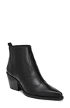 Sam Edelman Winona Genuine Calf Hair Bootie In Black Leather