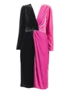DELFI COLLECTIVE Frankie Colorblocked Velvet Dress