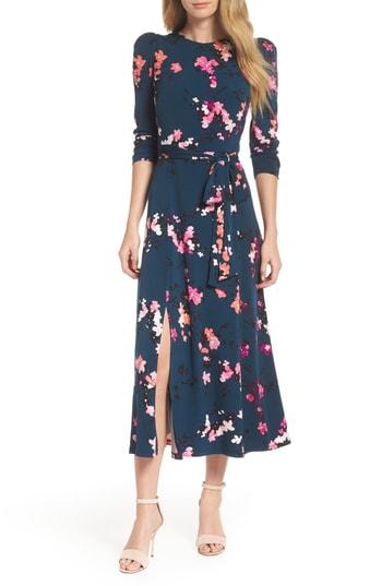 eliza j green floral dress