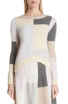 ADAM LIPPES PATCHWORK CASHMERE & SILK SWEATER,F18607BC