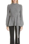 CO BELTED CASHMERE BLEND SWEATER,8356DCP-F18