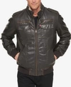 LEVI'S MEN'S SHERPA LINED FAUX LEATHER AVIATOR BOMBER
