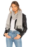 Rag & Bone Classic Wool Scarf In Light Heather Grey