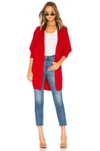 LOVERS & FRIENDS LOVERS + FRIENDS RIBBED CARDIGAN IN RED.,LOVF-WK338