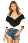 Tularosa Colorblock Sweater In Multi