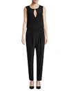 AKRIS SLEEVELESS SILK JUMPSUIT,0400099082859