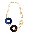 MARNI METAL AND ROUND HORN NECKLACE