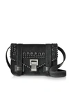 PROENZA SCHOULER PS1+ BLACK SUEDE MINI CROSSBODY BAG W/CROCHET,10672616