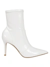GIANVITO ROSSI EMBOSSED LOGO ANKLE BOOTS,10672428