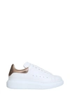 Alexander Mcqueen Metallic Oversized Low-top Sneakers In Bianco