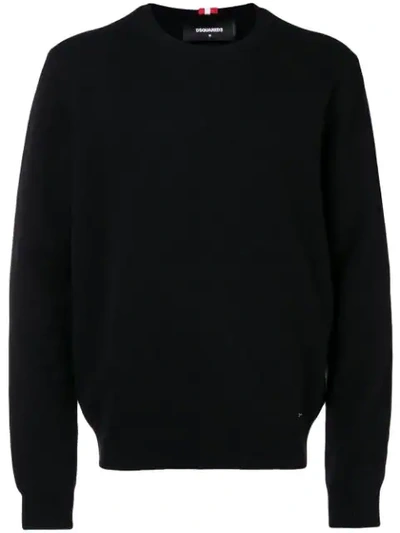 Dsquared2 Wool Blend Knit Sweater W/ T-shirt In Multi
