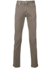 PT05 PT05 SWING TINTO SLIM TROUSERS - BROWN