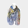 CHRISTIAN LACROIX 140X140 Herboristerie Scarf in Blue Silk Mussola