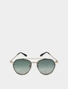 SPEKTRE Sorpasso Sunglasses in Gold Glossy and Gradient Green Stainless Steel