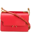 MARNI MARNI TRUNK SHOULDER BAG - RED