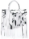 MM6 MAISON MARGIELA MM6 MAISON MARGIELA FRINGE TOTE BAG - METALLIC