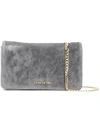 LANCASTER LANCASTER LARGE CLUTCH BAG - GREY