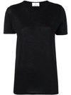 ALLUDE ALLUDE SHORT-SLEEVED T-SHIRT - BLACK