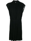 GIVENCHY LEATHER TRIM DRESS