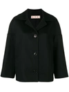 Marni Oversized Coat In Black