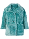 DESA 1972 DESA 1972 SHORT FUR COAT - GREEN