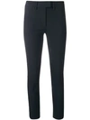 Dondup Cropped Skinny Trousers - Blue In Blue