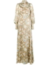 ZIMMERMANN ZIMMERMANN DRAPED LONG DRESS - NEUTRALS