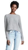 AUTUMN CASHMERE Scallop Shaker Cashmere Sweater