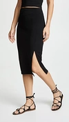 Susana Monaco High Waisted Wrap Skirt In Black