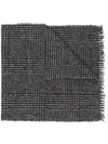 DESTIN DESTIN CHECK KNIT SCARF - BLACK