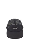 Off-white Mesh 5 Panel Baseball Cap In Black