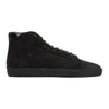 SAINT LAURENT BLACK SL/06 SIGNATURE LOGO HIGH-TOP SNEAKERS