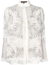 BIYAN BIYAN FLORAL EMBROIDERED JACKET - NUDE & NEUTRALS