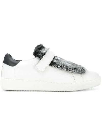 Moncler Embellished Strap Trainers In 005
