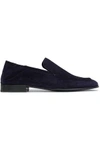 RAG & BONE WOMAN RIBBED SUEDE LOAFERS NAVY,GB 2243576767642765