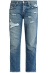 AMO TOMBOY CROPPED DISTRESSED BOYFRIEND JEANS,3074457345618878745