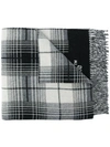 OFF-WHITE check blanket scarf,OWMA011E18A65051