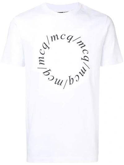 Mcq By Alexander Mcqueen Logo Print T-shirt In White