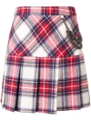 BOUTIQUE MOSCHINO plaid pleated skirt