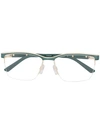 Cazal Rectangular Shaped Glasses In Black