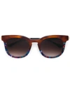 THIERRY LASRY THIERRY LASRY PENALTY SQUARE SUNGLASSES - BROWN