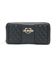 LOVE MOSCHINO LOVE MOSCHINO QUILTED BLACK WALLET