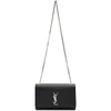 Saint Laurent Medium Kate Monogram Shoulder Bag In 1000 Black