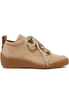 SEE BY CHLOÉ SEE BY CHLOÉ WOMAN SUEDE SNEAKERS SAND,3074457345619002226