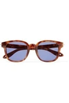 GIVENCHY WOMAN SQUARE-FRAME TORTOISESHELL ACETATE SUNGLASSES BROWN,US 1071994536329668