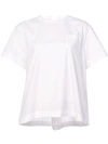 SACAI lace-up back t-shirt,1803986